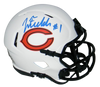 JUSTIN FIELDS AUTOGRAPHED SIGNED CHICAGO BEARS LUNAR SPEED MINI HELMET BECKETT