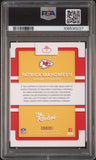 PATRICK MAHOMES SIGNED 2017 PANINI DONRUSS THE ROOKIES RC PSA 9 AUTO 10