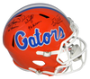 TIM TEBOW STEVE SPURRIER DANNY WUERFFEL SIGNED FLORIDA GATORS SPEED HELMET