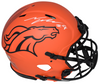 TALANOA HUFANGA SIGNED DENVER BRONCOS RAVE AUTHENTIC SPEED HELMET BECKETT