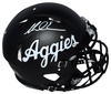 MIKE EVANS AUTOGRAPHED TEXAS A&M AGGIES BLACK AUTHENTIC SPEED HELMET BECKETT