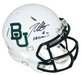ROBERT GRIFFIN III RG3 SIGNED BAYLOR BEARS SPEED MINI HELMET BECKETT W/ HEISMAN