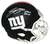 SAQUON BARKLEY SIGNED NEW YORK GIANTS BLACK FULL SIZE SPEED HELMET W/ 2018 OROY