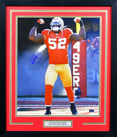 BRIAN CUSHING AUTOGRAPHED HOUSTON TEXANS 16x20 FRAMED PHOTO COA
