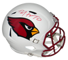 DEANDRE HOPKINS SIGNED ARIZONA CARDINALS FLAT WHITE FULL SIZE HELMET BECKETT