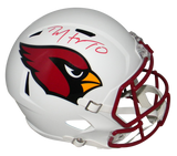 DEANDRE HOPKINS SIGNED ARIZONA CARDINALS FLAT WHITE FULL SIZE HELMET BECKETT