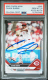 CHASE BURNS SIGNED 2025 TOPPS NOW 1ST CALL UP #345 GEM MINT PSA 10