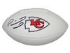 PATRICK MAHOMES AUTOGRAPHED KANSAS CITY CHIEFS WHITE LOGO FOOTBALL BECKETT