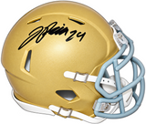 JADARIAN PRICE AUTOGRAPHED NOTRE DAME IRISH SPEED MINI HELMET BECKETT