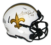 ALVIN KAMARA AUTOGRAPHED NEW ORLEANS SAINTS LUNAR SPEED MINI HELMET BECKETT