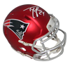 TY LAW AUTOGRAPHED NEW ENGLAND PATRIOTS BLAZE MINI HELMET BECKETT
