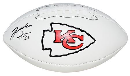 DARIUS LEONARD AUTOGRAPHED INDIANAPOLIS COLTS WHITE LOGO FOOTBALL JSA