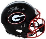 BROCK BOWERS SIGNED GEORGIA BULLDOGS BLACK FULL SIZE SPEED HELMET BECKETT