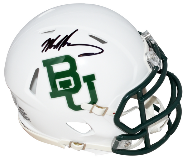 MIKE SINGLETARY AUTOGRAPHED BAYLOR BEARS WHITE SPEED MINI HELMET BECKETT