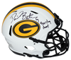 DAVID BAKHTIARI SIGNED GREEN BAY PACKERS AUTHENTIC LUNAR HELMET BEER CHUG CHAMP