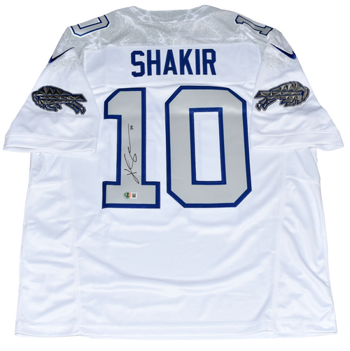 KHALIL SHAKIR AUTOGRAPHED BUFFALO BILLS 2025 RIVALRIES #10 NIKE JERSEY BECKETT