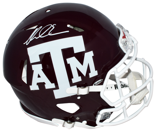MIKE EVANS AUTOGRAPHED TEXAS A&M AGGIES AUTHENTIC SPEED HELMET BECKETT