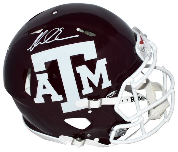 MIKE EVANS AUTOGRAPHED TEXAS A&M AGGIES AUTHENTIC SPEED HELMET BECKETT