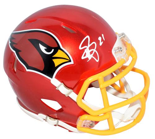 PATRICK PETERSON SIGNED ARIZONA CARDINALS FLASH SPEED MINI HELMET BECKETT