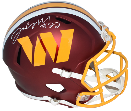 JACORY CROSKEY-MERRITT SIGNED WASHINGTON COMMANDERS 2025 ALT FULL SIZE HELMET