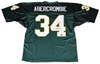 WALTER ABERCROMBIE AUTOGRAPHED BAYLOR BEARS #34 GREEN JERSEY COA