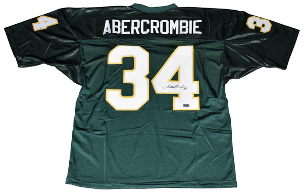 WALTER ABERCROMBIE AUTOGRAPHED BAYLOR BEARS #34 GREEN JERSEY COA