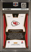 PATRICK MAHOMES SIGNED 2017 PANINI SELECT ROOKIE RC #103 AUTO PSA 9