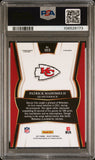 PATRICK MAHOMES SIGNED 2017 PANINI SELECT ROOKIE RC #103 AUTO PSA 9