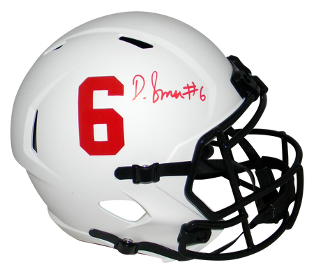 DEVONTA SMITH SIGNED PHILADELPHIA EAGLES ECLIPSE FULL SIZE SPEED HELMET BECKETT