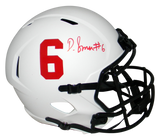 ALABAMA CRIMSON TIDE DEVONTA SMITH SIGNED FULL SIZE LUNAR HELMET BECKETT