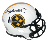 TERRY BRADSHAW SIGNED PITTSBURGH STEELERS LUNAR SPEED MINI HELMET BECKETT