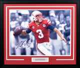 TAYLOR MARTINEZ SIGNED NEBRASKA CORNHUSKERS 16x20 FRAMED PHOTO COA