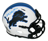 AMON-RA ST BROWN AUTOGRAPHED SIGNED DETROIT LIONS LUNAR MINI HELMET BECKETT