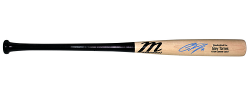 GLEYBER TORRES SIGNED DETROIT TIGERS MARUCCI PLAYER MODEL BASEBALL BAT BECKETT