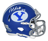 ANDY REID AUTOGRAPHED SIGNED BYU COUGARS BLUE SPEED MINI HELMET BECKETT