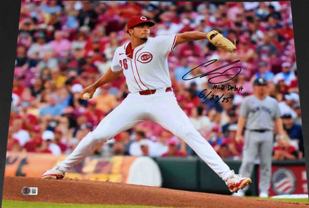 PETE ROSE AUTOGRAPHED SIGNED CINCINNATI REDS 16x20 PHOTO JSA W/ 4256