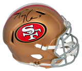 TREY LANCE AUTOGRAPHED SAN FRANCISCO 49ERS FULL SIZE SPEED HELMET BECKETT