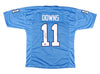 JOSH DOWNS AUTOGRAPHED UNC NORTH CAROLINA TAR HEELS #11 BLUE JERSEY BECKETT
