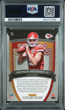 PATRICK MAHOMES SIGNED 2017 PANINI ROOKIES & STARS CRUSADE RC PSA 9 AUTO 10