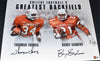 BARRY SANDERS & THURMAN THOMAS SIGNED OKLAHOMA STATE COWBOYS 16x20 PHOTO BECKETT