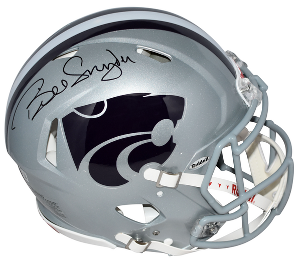 BILL SNYDER AUTOGRAPHED KANSAS STATE WILDCATS AUTHENTIC SPEED HELMET BECKETT