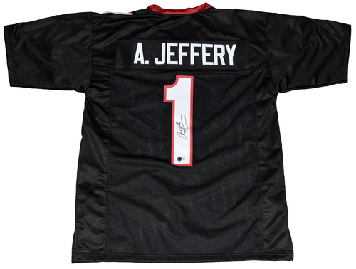 ALSHON JEFFERY SIGNED SOUTH CAROLINA GAMECOCKS #1 BLACK JERSEY BECKETT