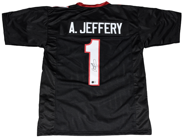 ALSHON JEFFERY SIGNED SOUTH CAROLINA GAMECOCKS #1 BLACK JERSEY BECKETT