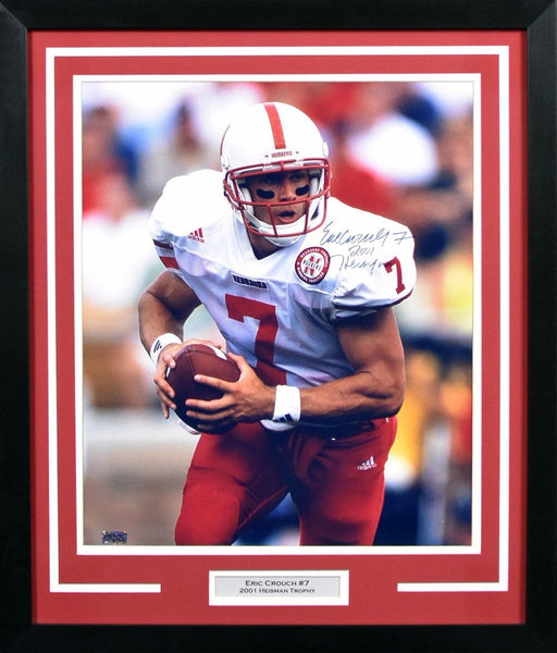 ERIC CROUCH AUTOGRAPHED NEBRASKA CORNHUSKERS 16x20 FRAMED PHOTO COA