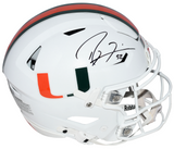 RAY LEWIS SIGNED MIAMI HURRICANES AUTHENTIC SPEEDFLEX HELMET BECKETT