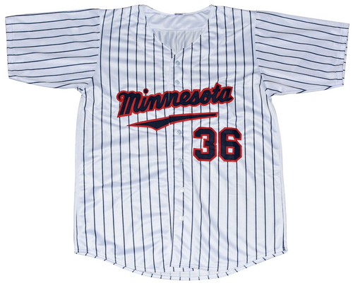 JIM KAAT SIGNED AUTOGRAPHED MINNESOTA TWINS #36 WHITE JERSEY W/ HOF 2022