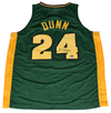 LACEDARIUS DUNN SIGNED BAYLOR BEARS #24 GREEN BASKETBALL JERSEY COA