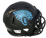 TREVOR LAWRENCE SIGNED JACKSONVILLE JAGUARS ECLIPSE SPEED MINI HELMET FANATICS