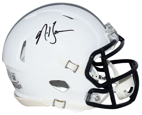 NAVORRO BOWMAN SIGNED PENN STATE NITTANY LIONS SPEED MINI HELMET BECKETT