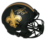 DREW BREES SIGNED NEW ORLEANS SAINTS ECLIPSE FULL SIZE SPEED HELMET BECKETT